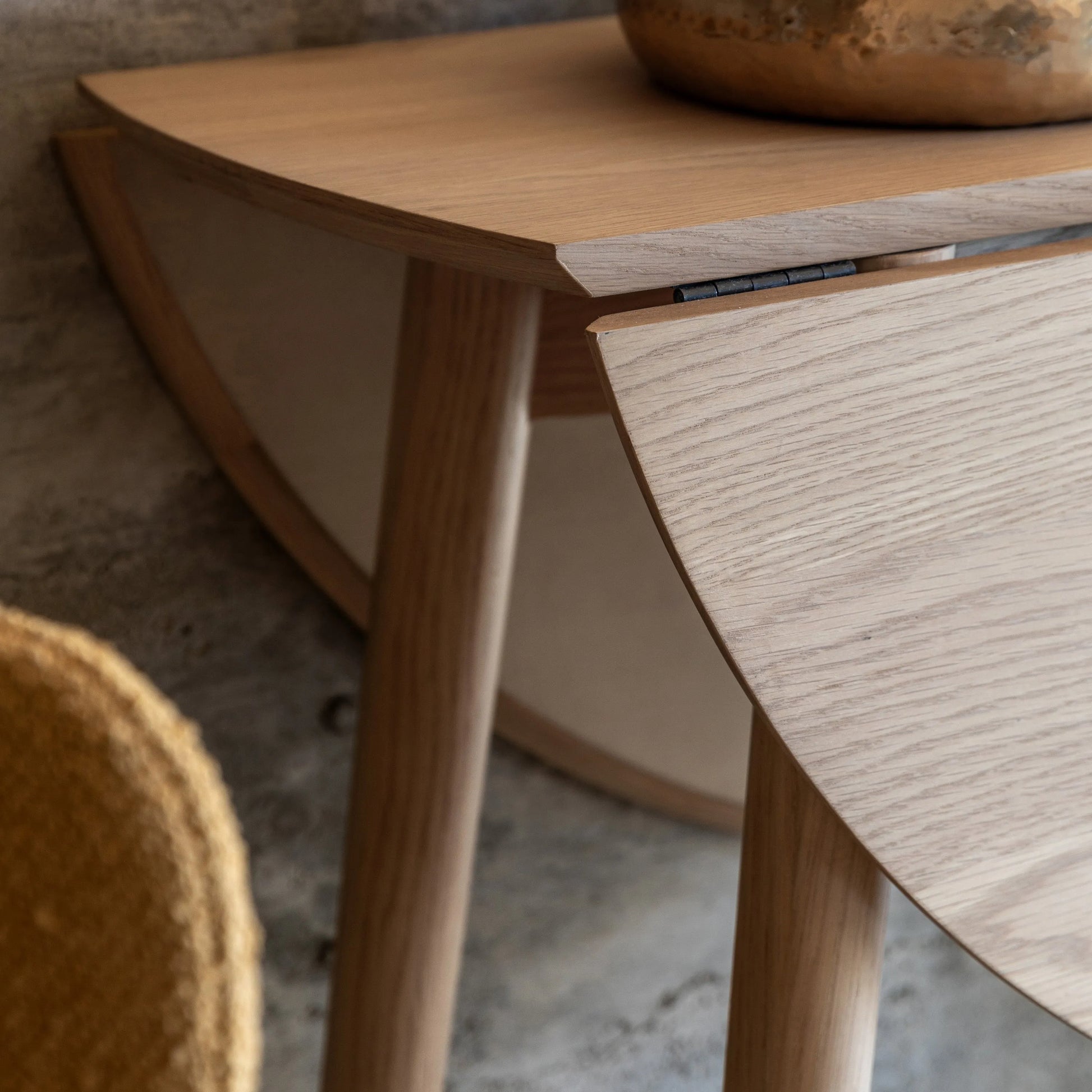 Gallery Direct Hatfield Folding Dining Table Natural