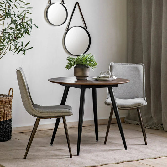 Gallery Direct Astley Round Dining Table Walnut