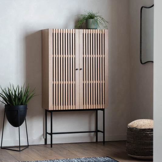 Gallery Direct Okayama 2 Door Cocktail Cabinet