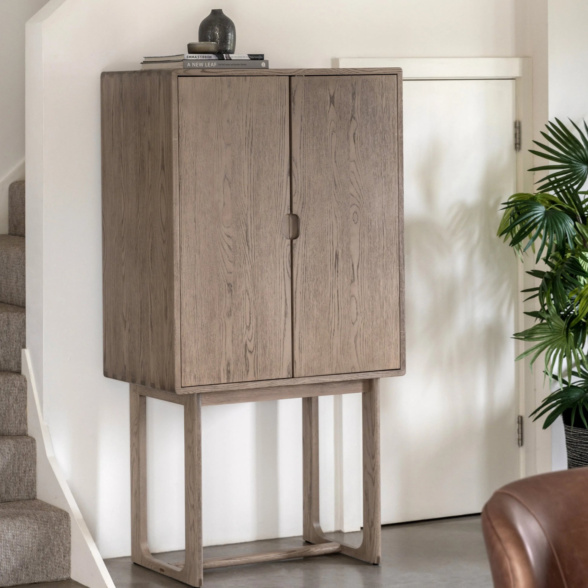 Gallery Direct Craft Cocktail Cabinet Smoked
