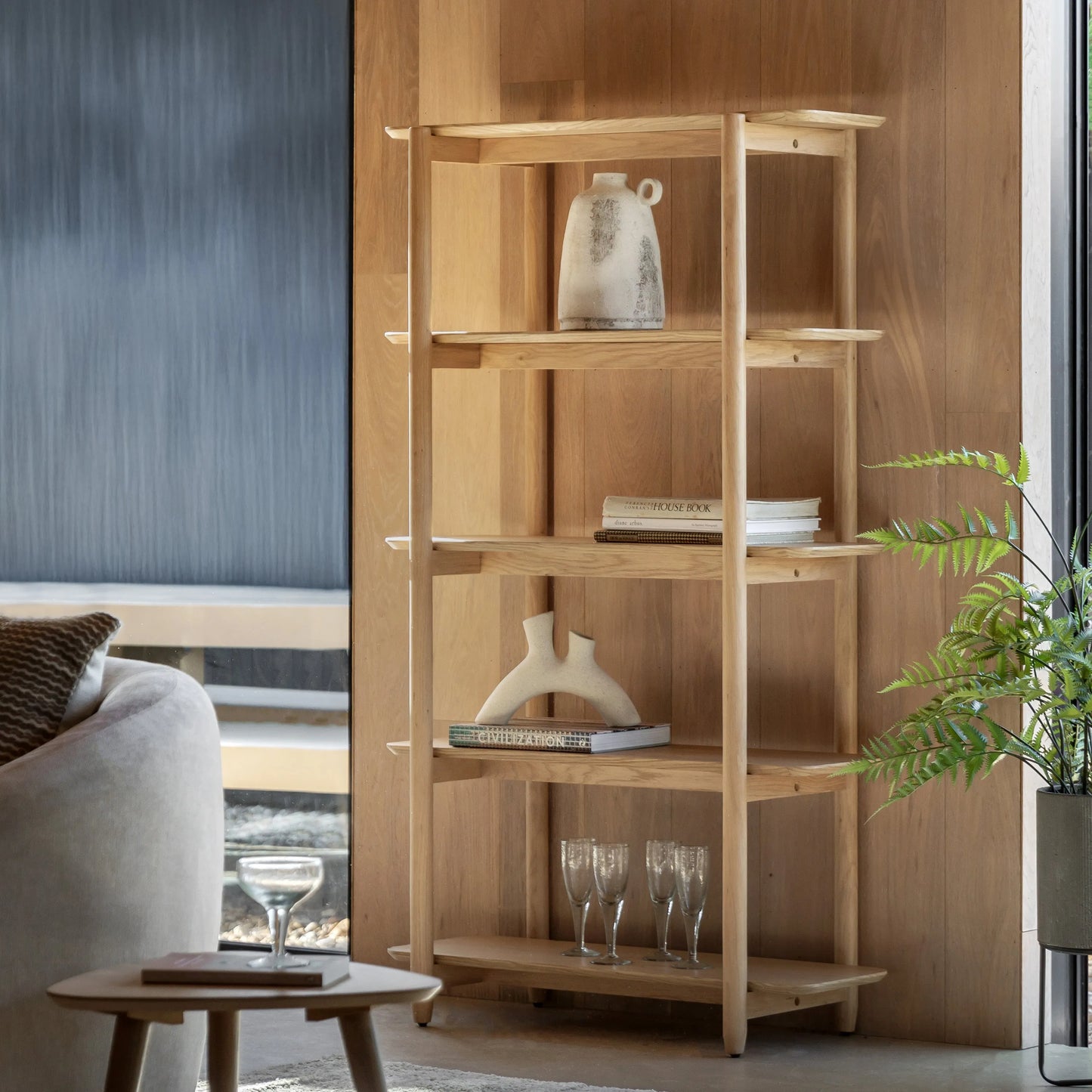 Gallery Direct Hatfield Tall Open Display Natural