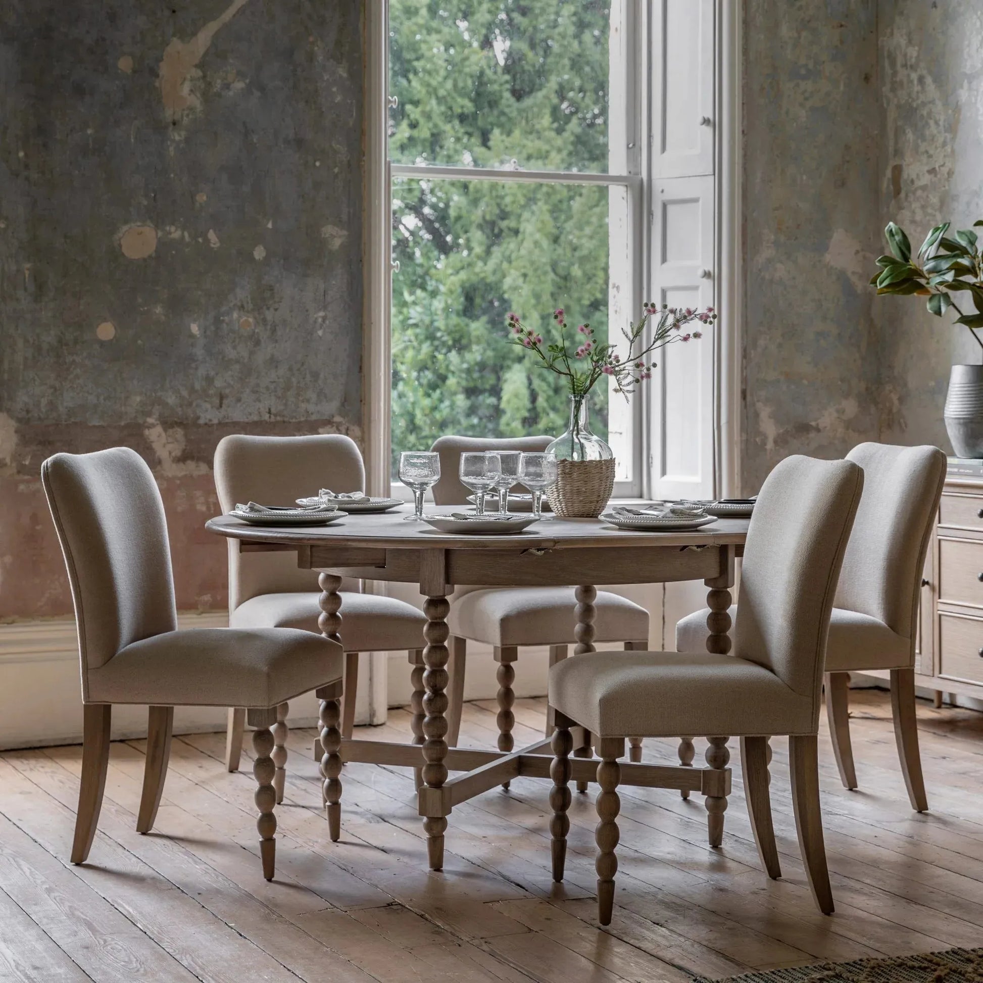 Gallery Direct Artisan Round Extending Dining Table