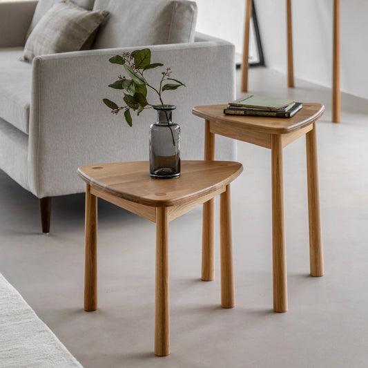 Gallery Direct Wycombe Nest of 2 Tables Oak