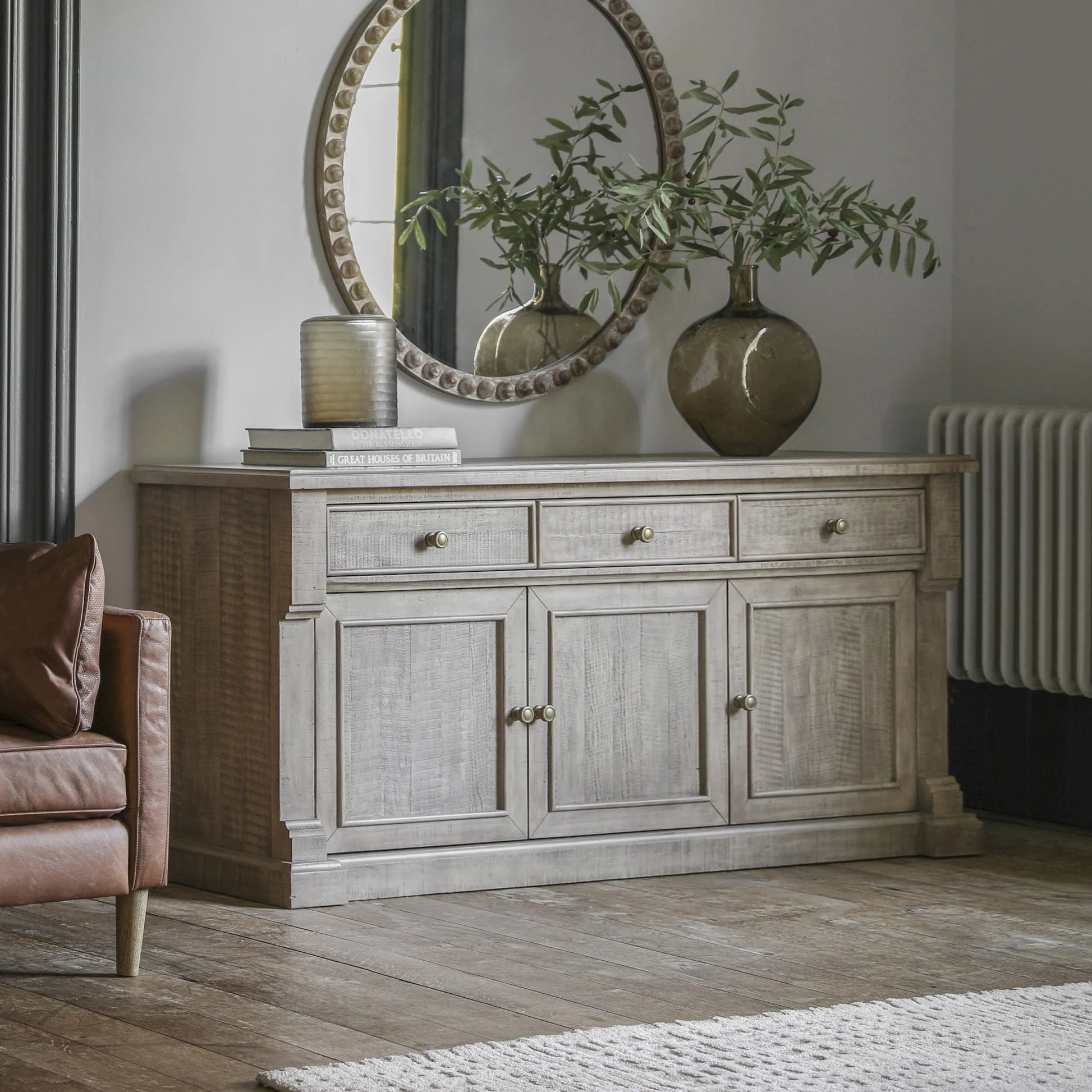 Gallery Direct Vancouver 3 Door 3 Drawer Sideboard