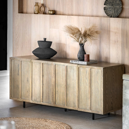 Gallery Direct Panelled 4 Door Sideboard