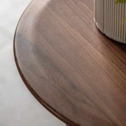 Gallery Direct Madrid Round Side Table in Walnut