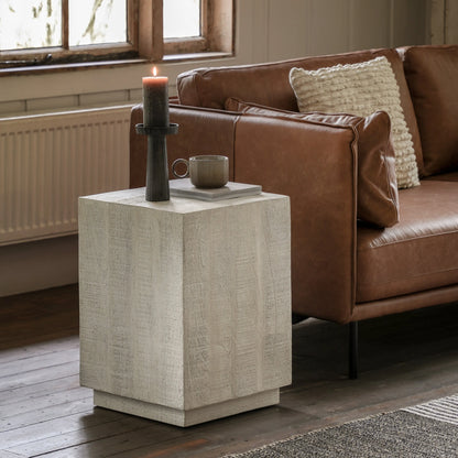 Gallery Direct Iowa Side Table Whitewash