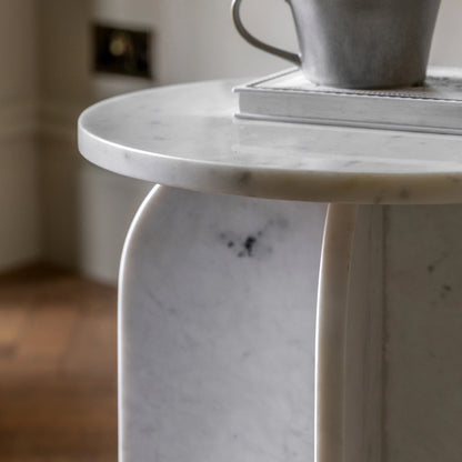 Gallery Direct Amalfi Side Table in White