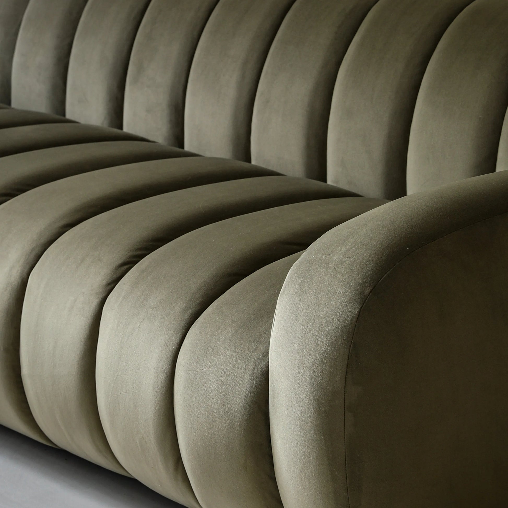 Gallery Direct Coste 3 Seater Sofa in Moss