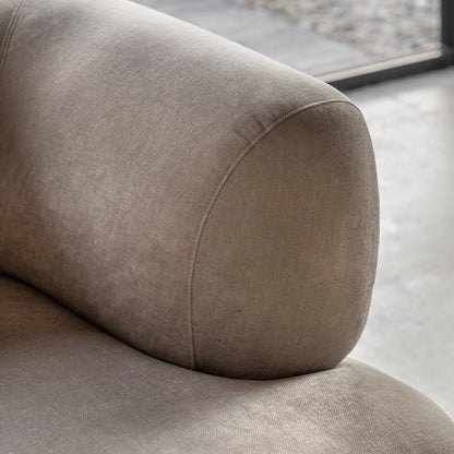 Gallery Direct Ardo 3 Seat Sofa in Cream