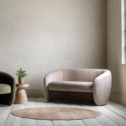 Gallery Direct Curvo 2 Seat Sofa in Cream