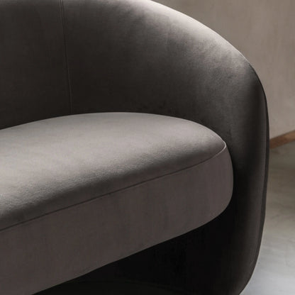 Gallery Direct Curvo 2 Seat Sofa in Espresso