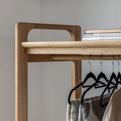 Gallery Direct Craft Open Wardrobe in Natural