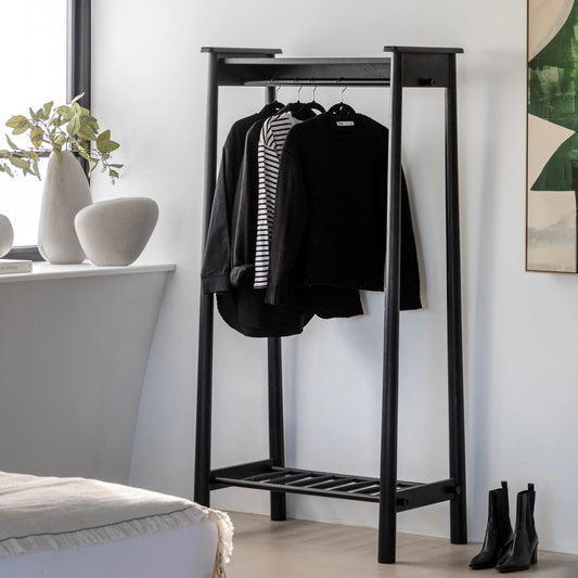 Gallery Direct Wycombe Open Wardrobe Black