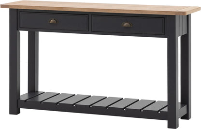 Gallery Direct Eton 2 Drawer Console in Meteor