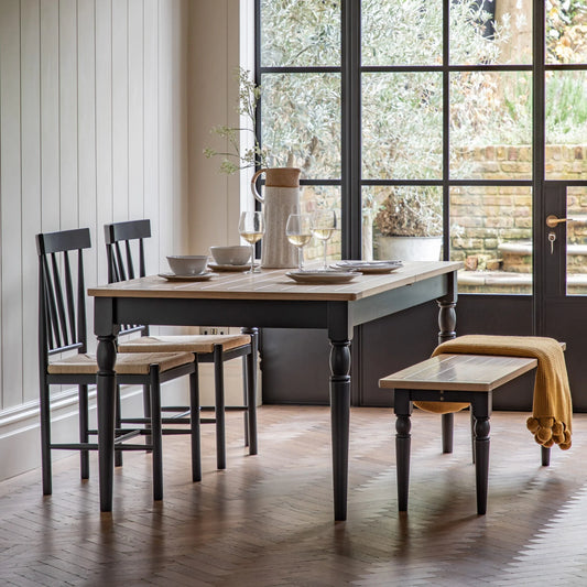 Gallery Direct Eton Extending Dining Table in Meteor