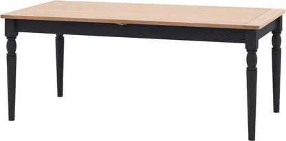 Gallery Direct Eton Extending Dining Table in Meteor