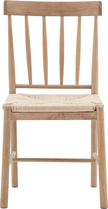 Gallery Direct Eton Pair of Dining Chairs in Natural
