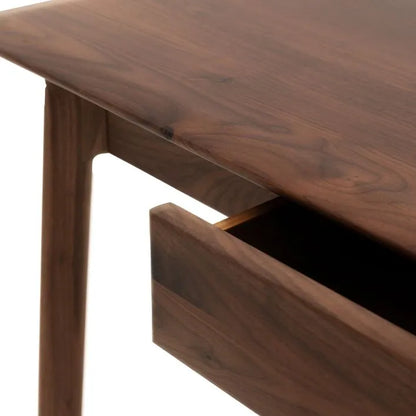 Gallery Direct Madrid 1 Drawer Desk in Walnut